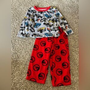Hot Wheels Fleece Pajamas.